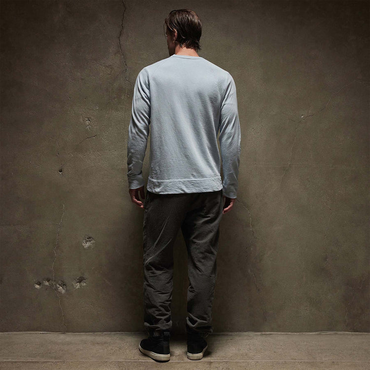 Vintage French Terry Sweatshirt in Open Sky Pigment | James Perse Los Angeles
