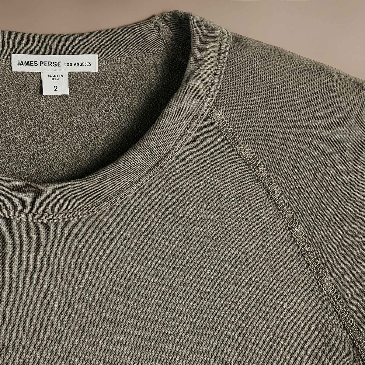 Vintage French Terry Sweatshirt  in Peet Pigment | James Perse Los Angeles