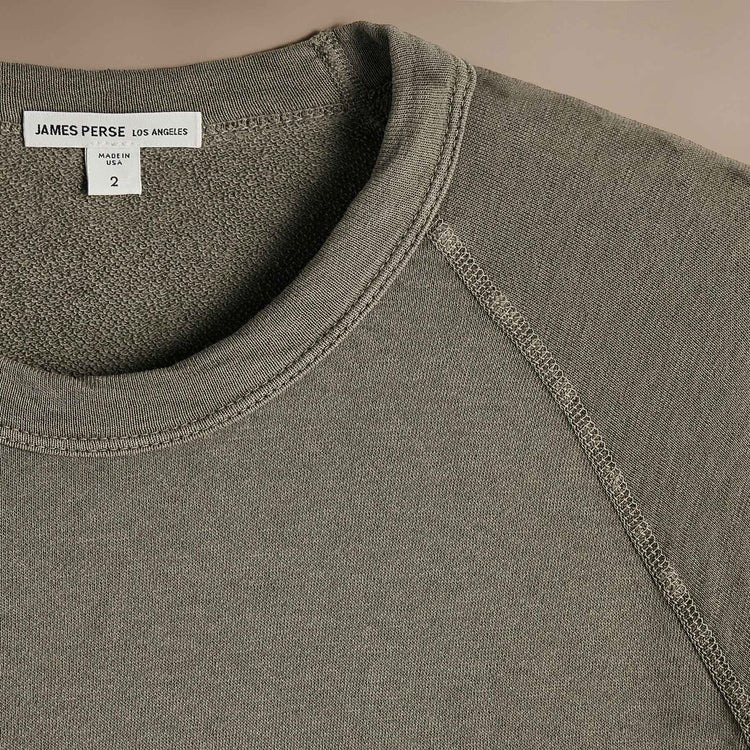 Vintage French Terry Sweatshirt  in Peet Pigment | James Perse Los Angeles