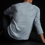 Vintage French Terry Sweatshirt in Powder Blue Pigment | James Perse Los Angeles