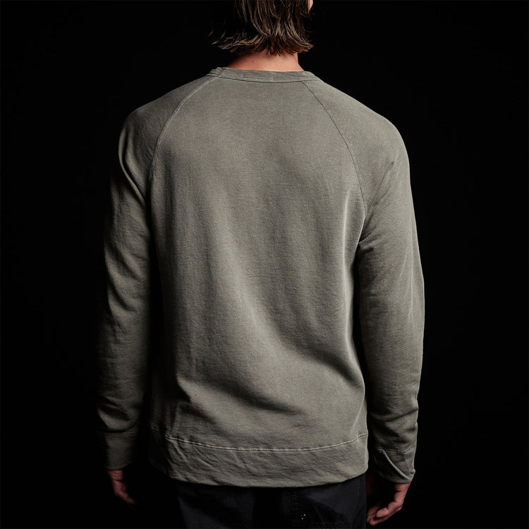 Vintage French Terry Sweatshirt in River Rock Pigment | James Perse Los Angeles