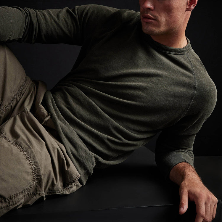 Vintage French Terry Sweatshirt in Tent Pigment | James Perse Los Angeles