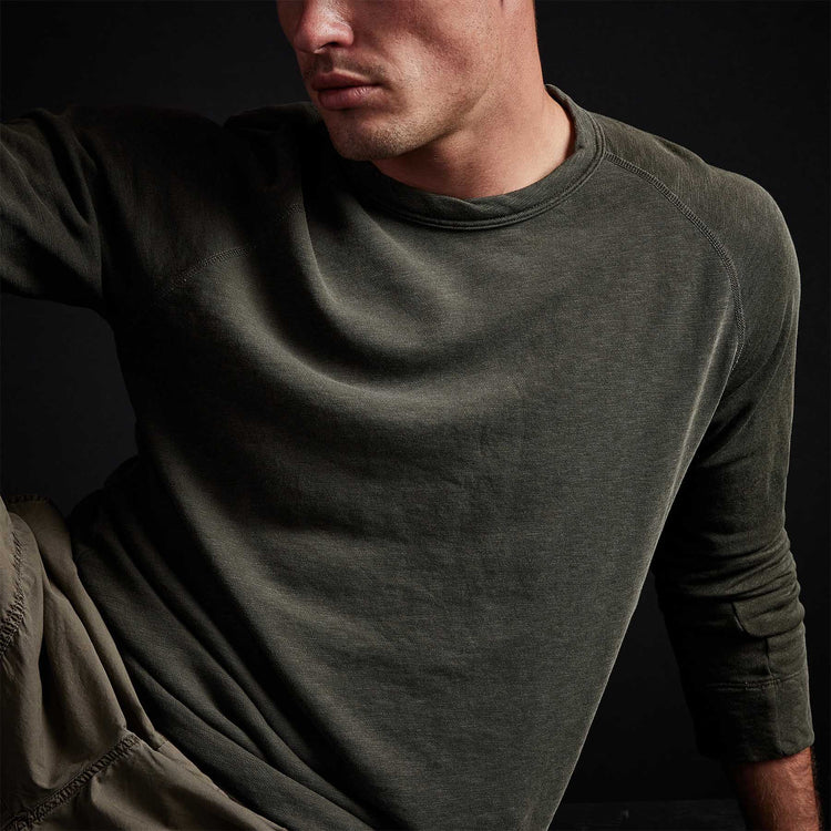 Vintage French Terry Sweatshirt in Tent Pigment | James Perse Los Angeles