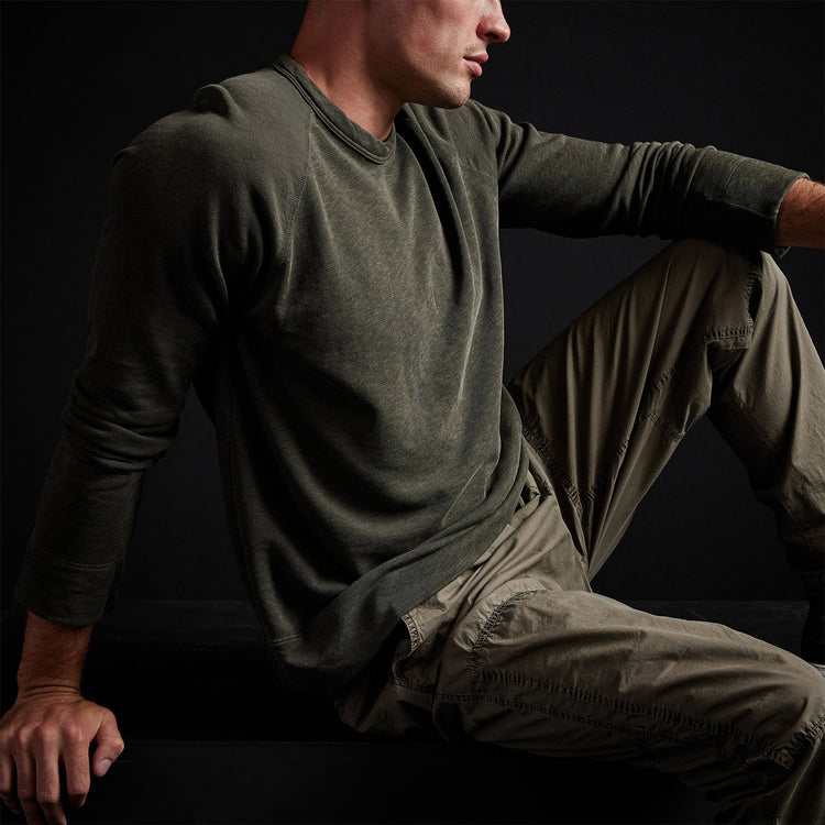 Vintage French Terry Sweatshirt in Tent Pigment | James Perse Los Angeles