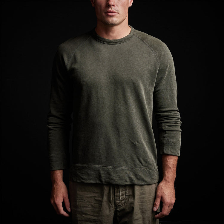 Vintage French Terry Sweatshirt in Tent Pigment | James Perse Los Angeles