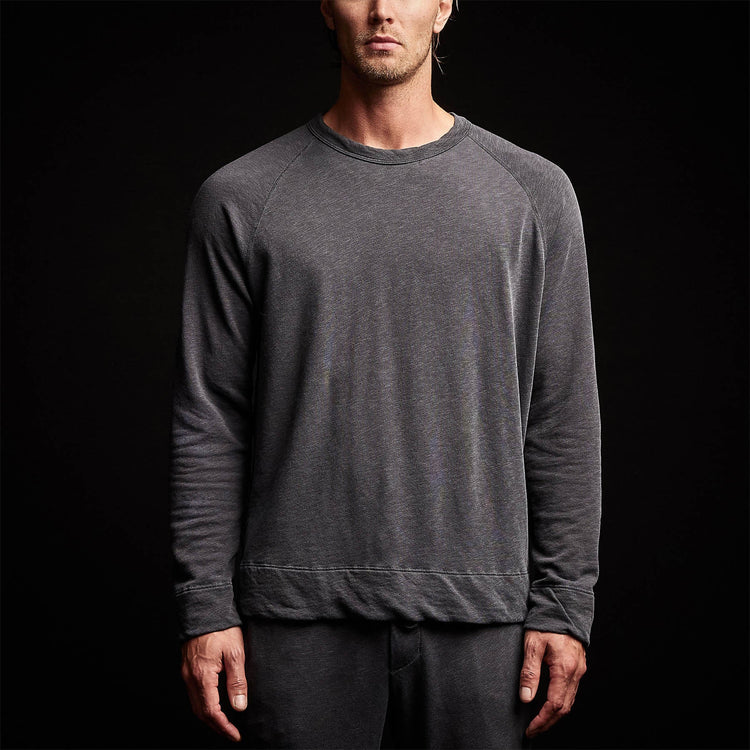 Vintage French Terry Sweatshirt in Titan Pigment | James Perse Los Angeles