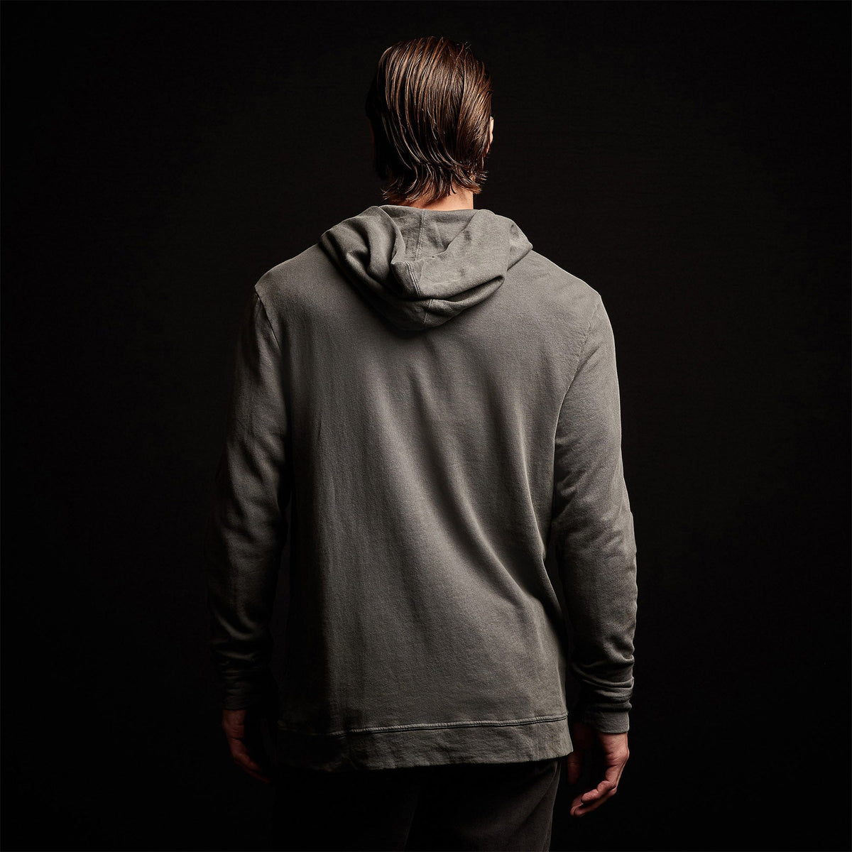 Vintage French Terry Hoodie in Jungle Pigment | James Perse Los Angeles