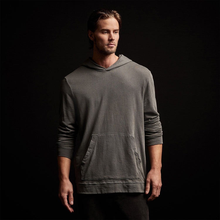 Vintage French Terry Hoodie in Jungle Pigment | James Perse Los Angeles