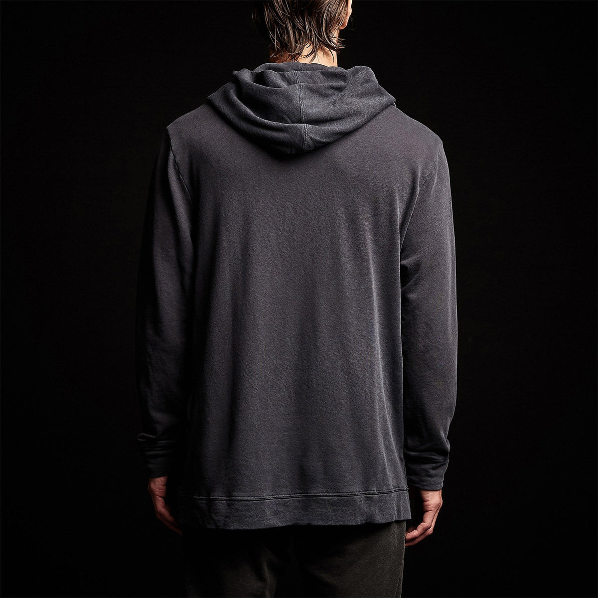 Vintage French Terry Hoodie in Titan Pigment | James Perse Los Angeles