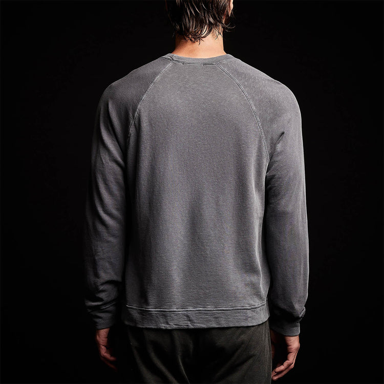 French Terry Raglan Sweatshirt in North Pigment | James Perse Los Angeles
