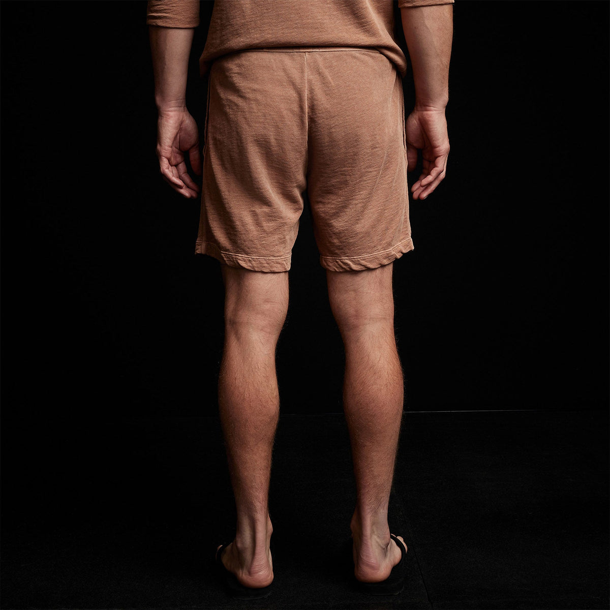 French Terry Sweat Short in Nutmeg Pigment | James Perse Los Angeles
