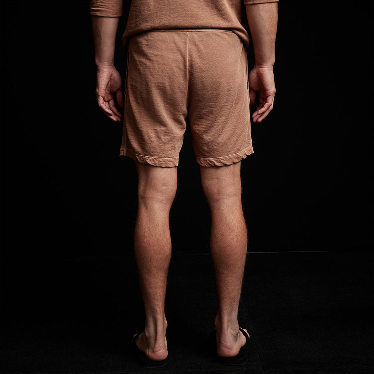 French Terry Sweat Short in Nutmeg Pigment | James Perse Los Angeles