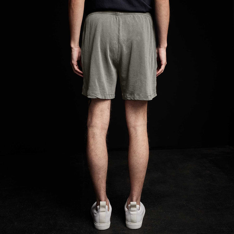 French Terry Sweat Short in River Rock Pigment | James Perse Los Angeles