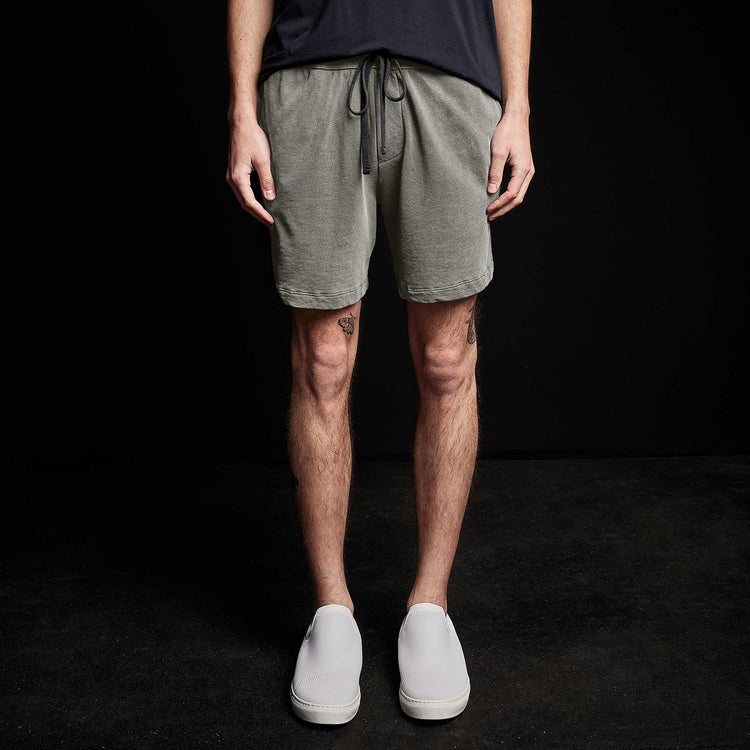 French Terry Sweat Short in River Rock Pigment | James Perse Los Angeles