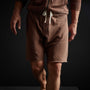 Vintage French Terry Contrast Waist Short in Malt Pigment | James Perse Los Angeles