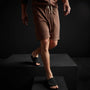 Vintage French Terry Contrast Waist Short in Malt Pigment | James Perse Los Angeles