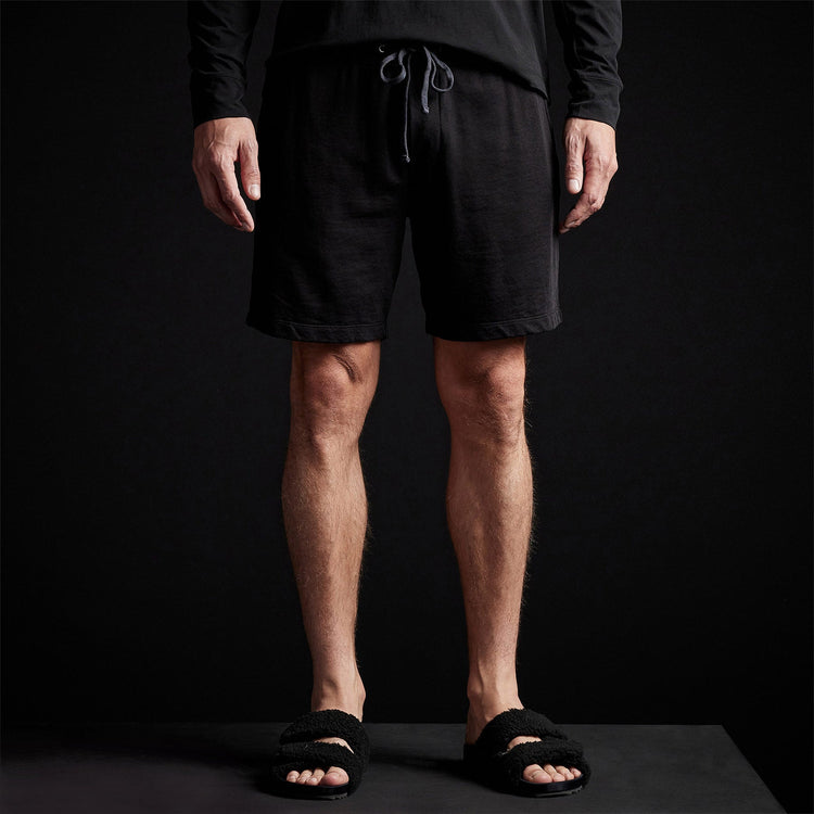 Classic Sweat Short in Black | James Perse Los Angeles