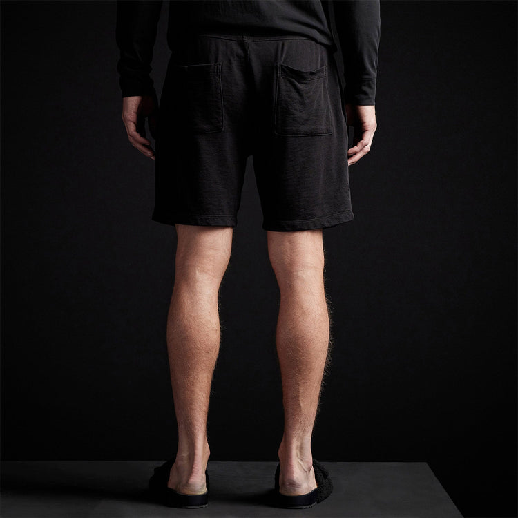 Classic Sweat Short in Black | James Perse Los Angeles