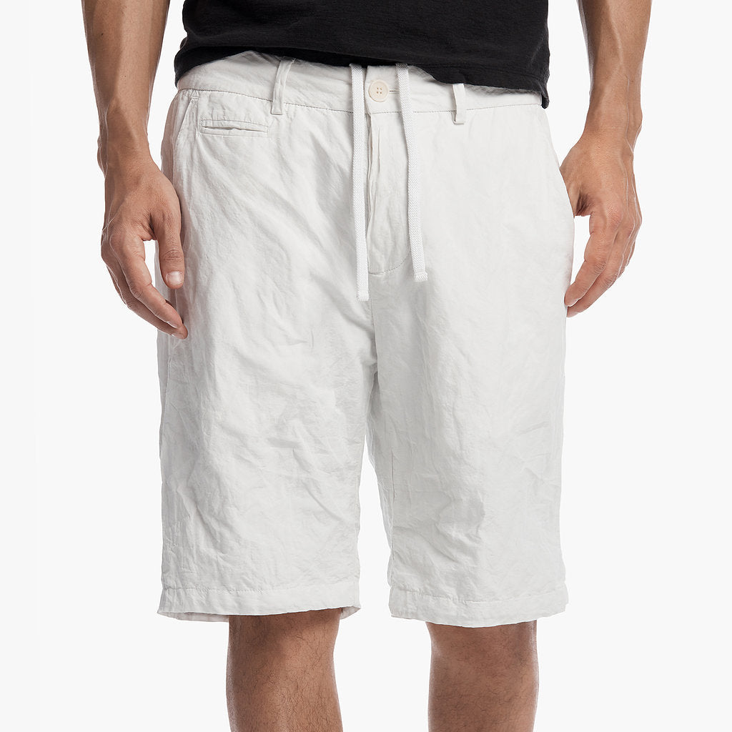 Cotton Metal Tailored Short - Chalk | James Perse Los Angeles