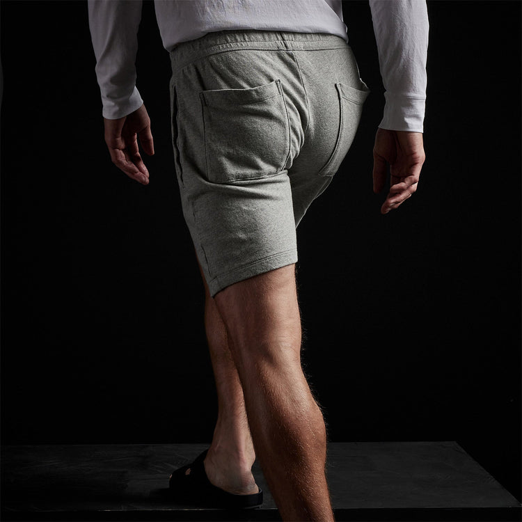 Classic Sweat Short in Heather Grey | James Perse Los Angeles