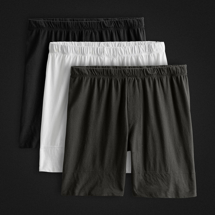 Classic Boxer Short 3 Pack - Black/White/Carbon