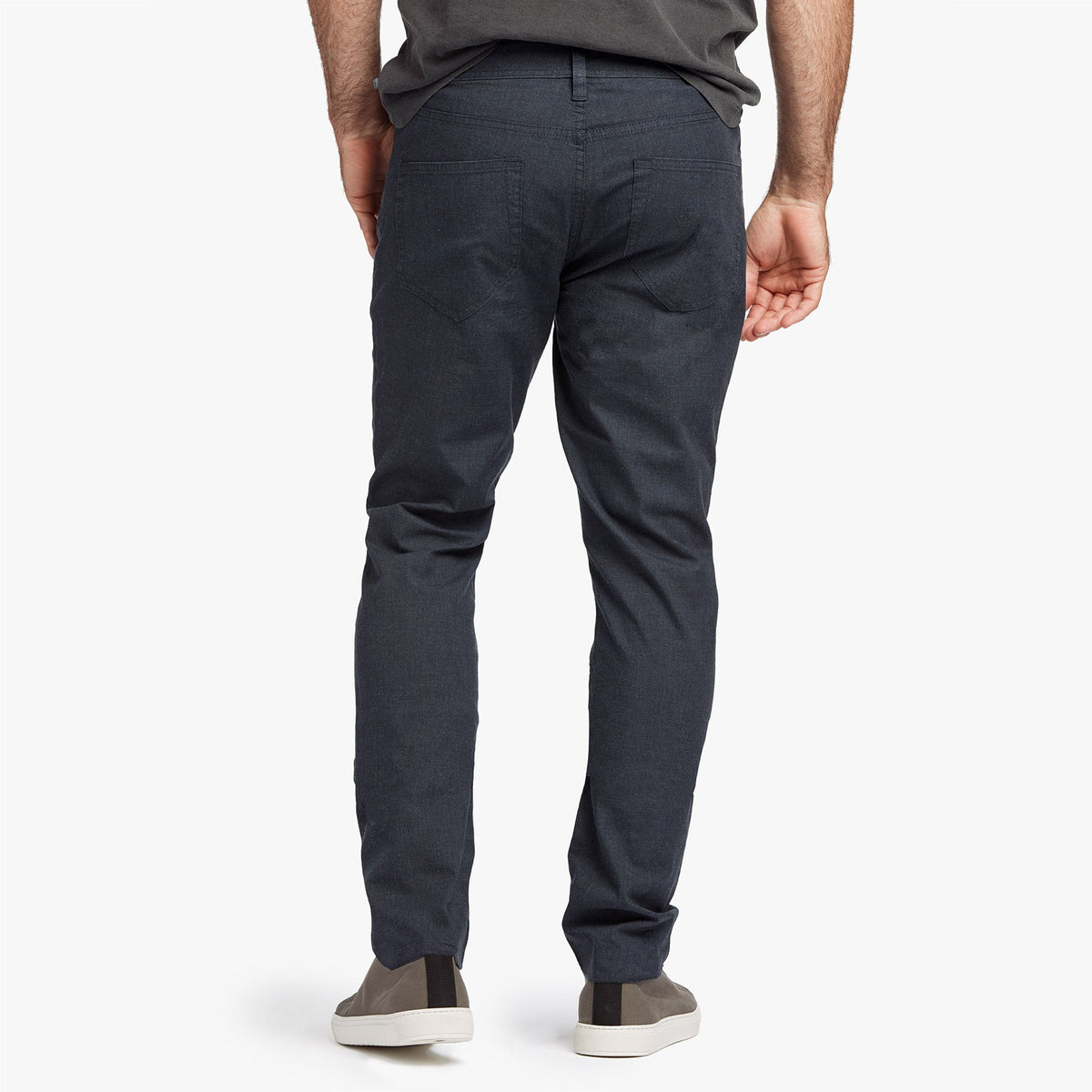 Cotton Canvas 5 Pocket Pant - Heather Navy | James Perse Los Angeles