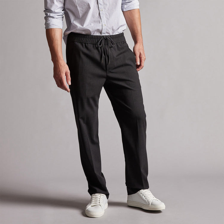 Stretch Wool Blend Pant in Coal | James Perse Los Angeles
