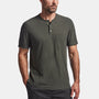 Cotton Linen Jersey Henley  In Marsh | James Perse Los Angeles