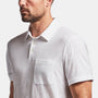 Cotton Linen Jersey Pocket Polo In White | James Perse Los Angeles