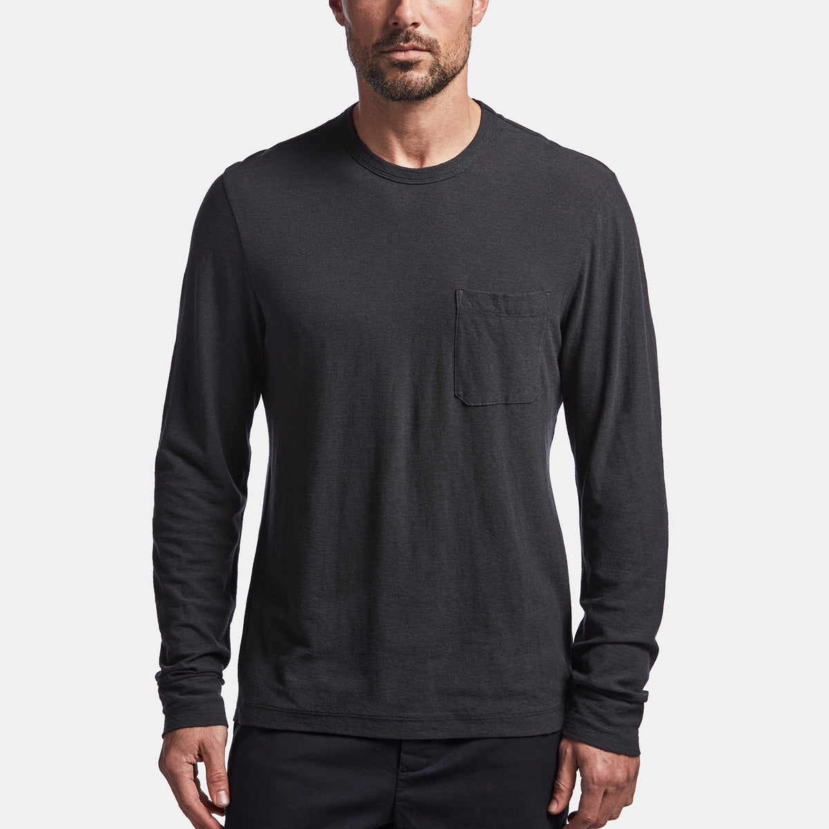 Cotton Linen Jersey Pocket Tee In Magma | James Perse Los Angeles