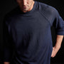 Stretch Linen Raglan Sweater in Navy | James Perse Los Angeles 