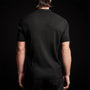 Stretch Linen Ribbed Polo in Black | James Perse Los Angeles 