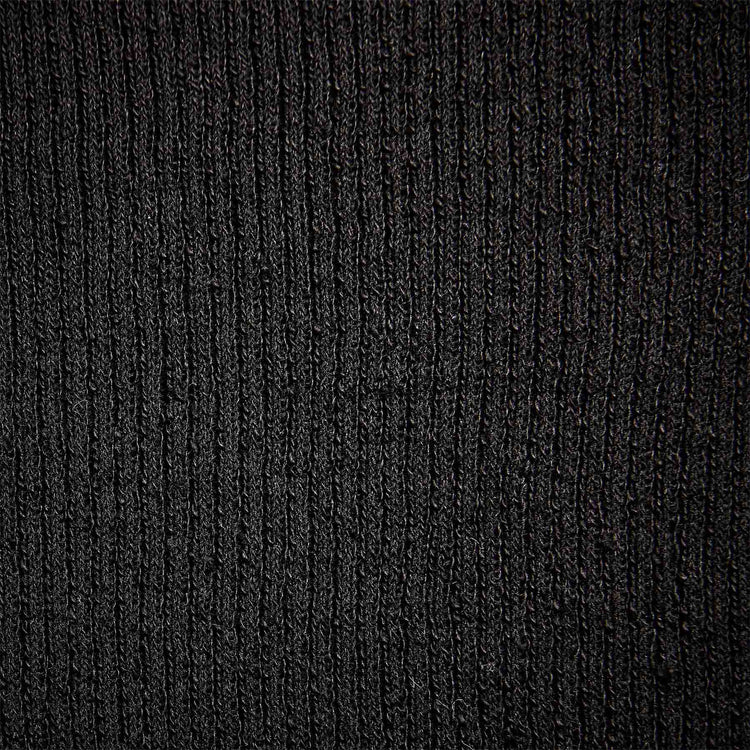 Stretch Linen Ribbed Polo in Black | James Perse Los Angeles 