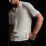 Stretch Linen Ribbed Polo in Celadon | James Perse Los Angeles 