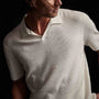 Stretch Linen Ribbed Polo in Celadon | James Perse Los Angeles 