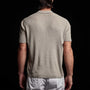 Stretch Linen Ribbed Polo in Mineral | James Perse Los Angeles 