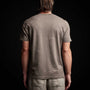 Linen Blend Short Sleeve Crewneck Sweater in River Rock | James Perse Los Angeles 
