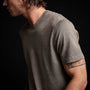 Linen Blend Short Sleeve Crewneck Sweater in River Rock | James Perse Los Angeles 