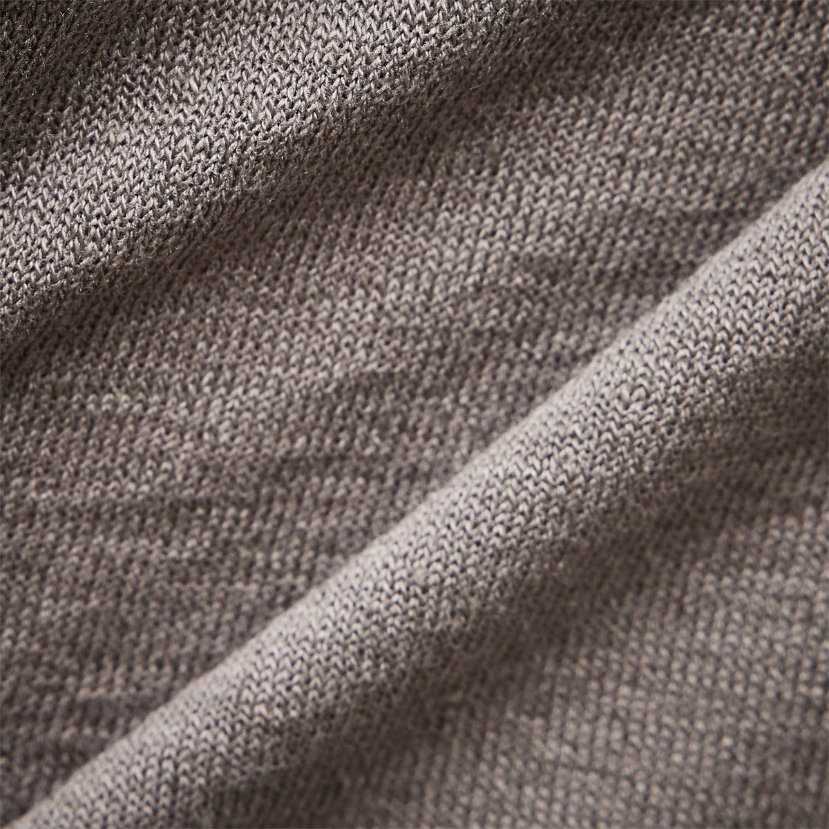 Linen Blend Long Sleeve Contrast Crew in Silver Grey/White | James Perse Los Angeles