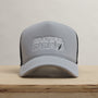Grateful Dead Lightning Bolt Embroidery Trucker in Pale Grey | James Perse Los Angeles