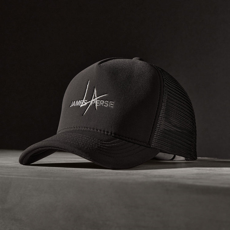 JP x LA Trucker Hat in Black | James Perse Los Angeles