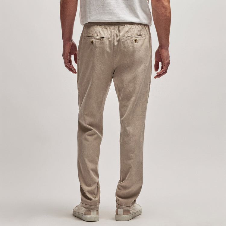 Cotton Twill Pant in Toast Pigment | James Perse Los Angeles