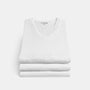 3 Pack Short Sleeve V-Neck In White | James Perse Los Angeles