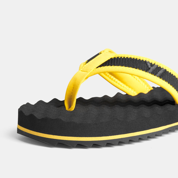 Y/OSEMITE Sport Flip Flop   Kids In Black/Yellow | James Perse Los Angeles
