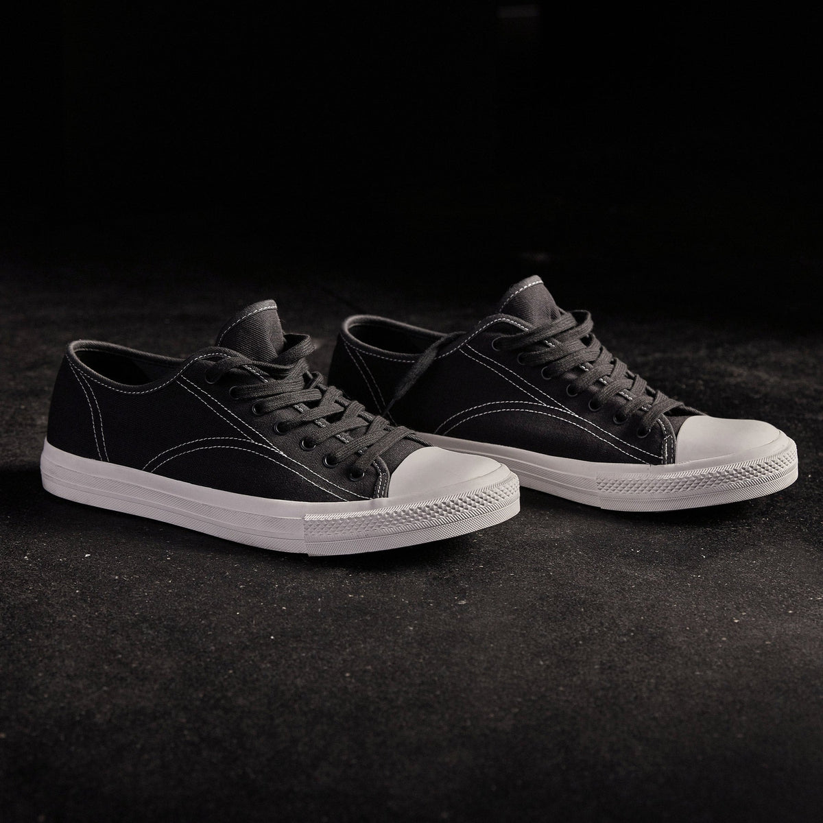 Cotton Linen Vulcanized Sneaker Mens In Squid | James Perse Los Angeles