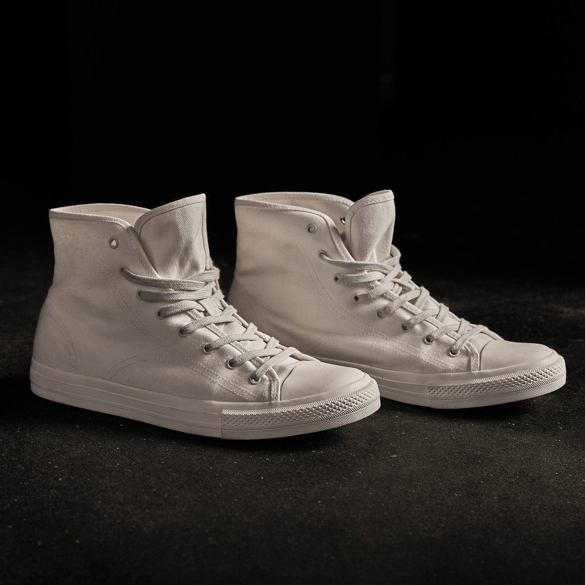 Men's High Top Vulcanized Sneaker In Canvas | James Perse Los Angeles