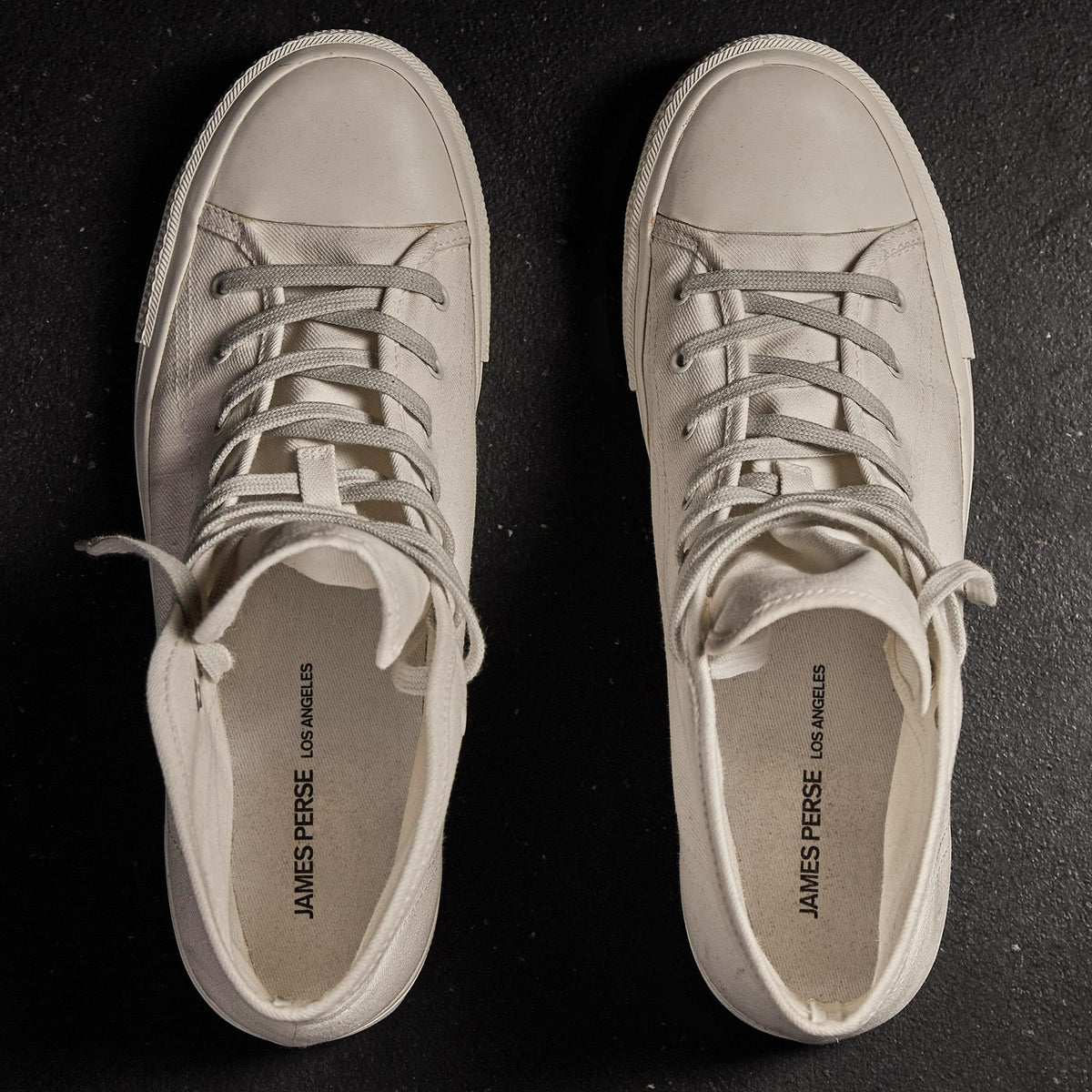 Men's High Top Vulcanized Sneaker In Canvas | James Perse Los Angeles