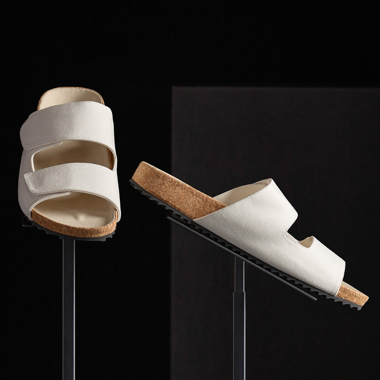 Men's Double Strap Velcro Slide in Canvas | James Perse Los Angeles