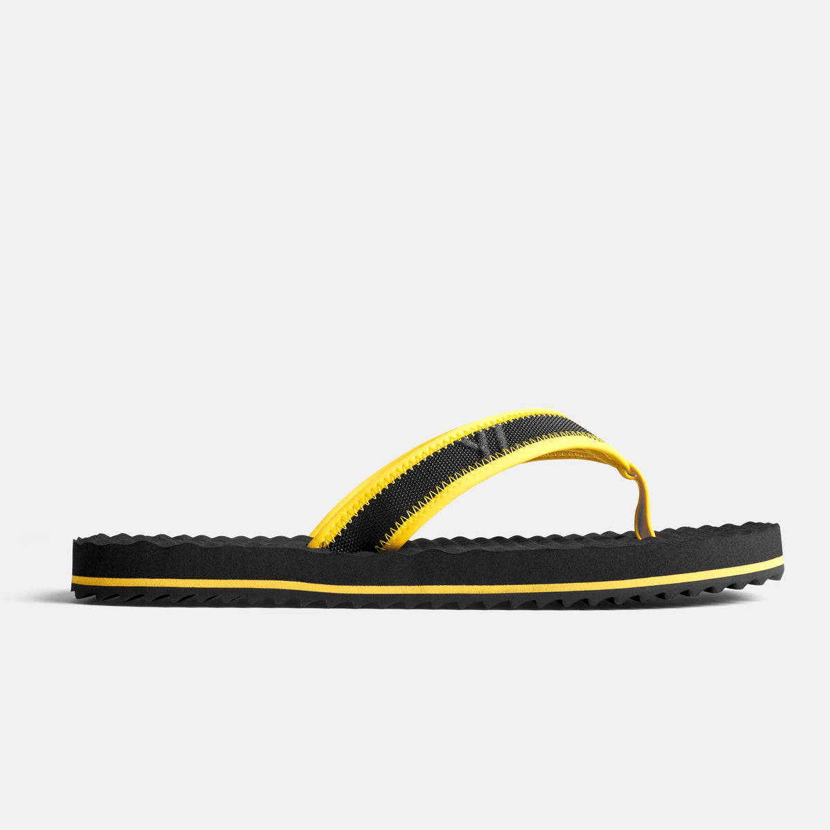 Y/OSEMITE Logo Sport Flip Flop In Black/Yellow | James Perse Los Angeles