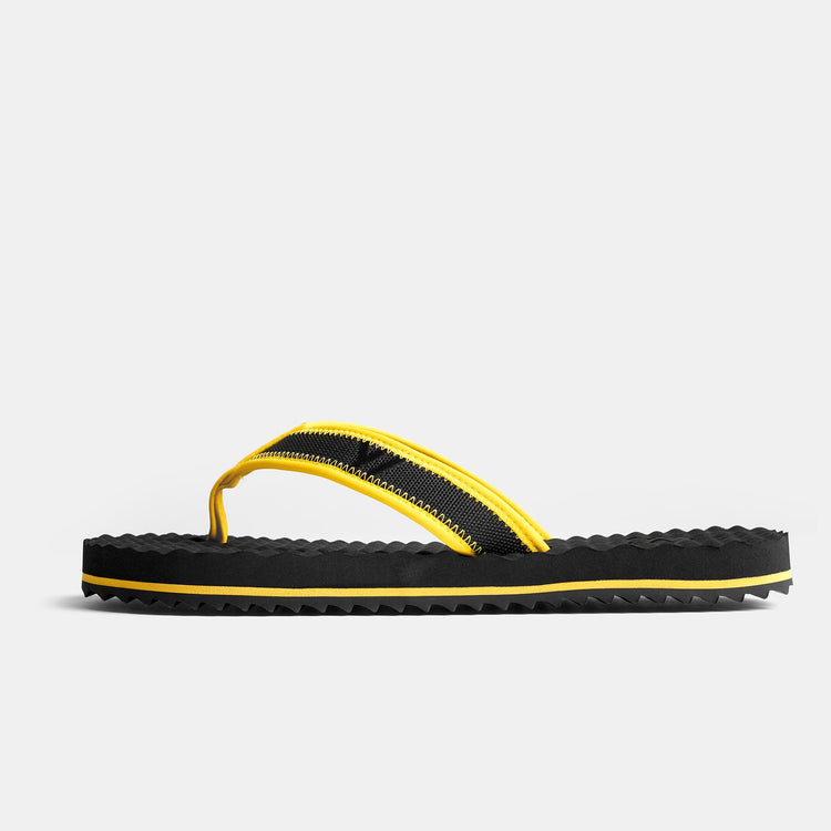 Y/OSEMITE Logo Sport Flip Flop In Black/Yellow | James Perse Los Angeles